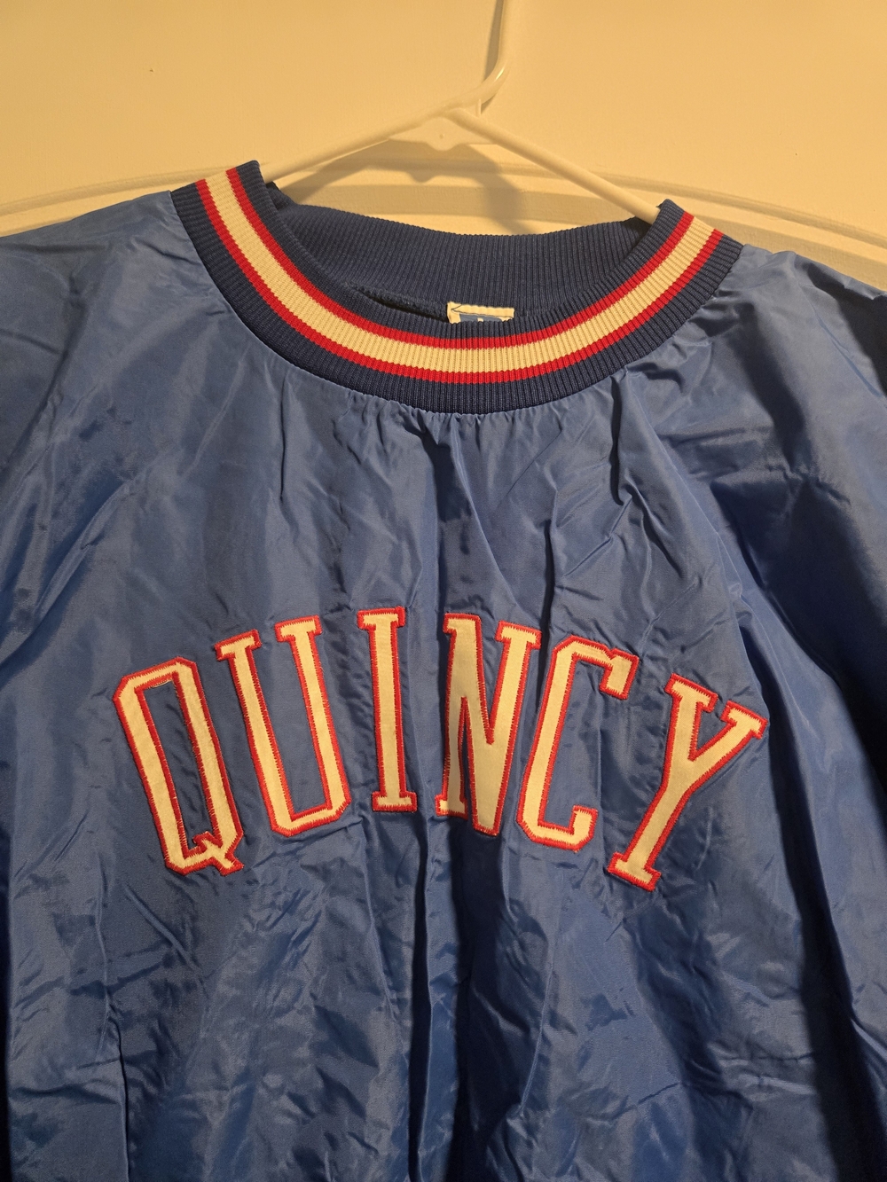 Vintage 80s 90s Russell Athletic Quincy Nylon Pullover Windbreaker